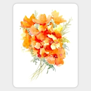 Californian Poppies Sticker